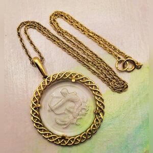 Crown Trifari Vintage Zodiac Sagitterius Necklace